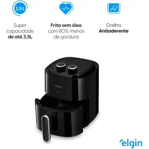 Fritadeira Air Fryer Elétrica Start Fry 3,5l 110v Elgin