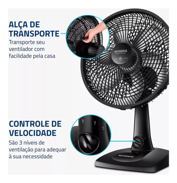 Ventilador de Mesa 30cm Super Power Mondial - Image 5