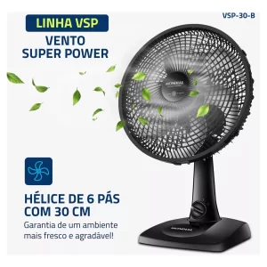 Ventilador de Mesa 30cm Super Power Mondial