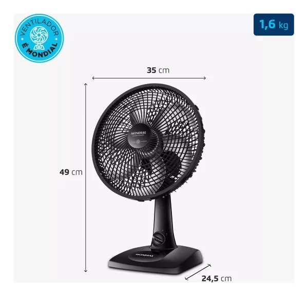 Ventilador de Mesa 30cm Super Power Mondial - Image 6