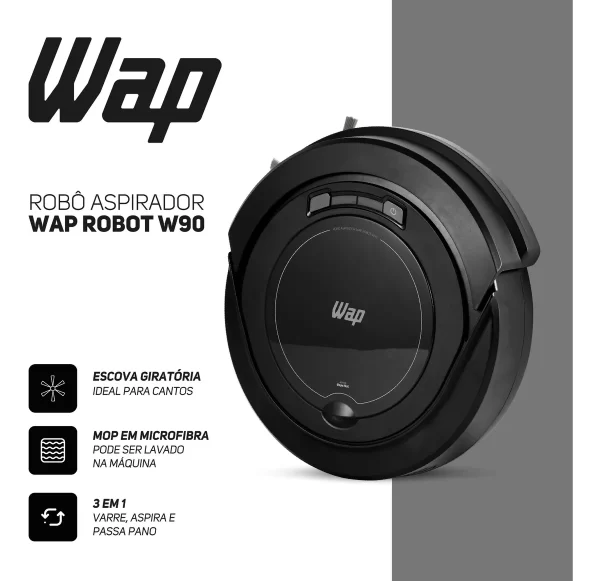 Robô aspirador Robot W90 30w Wap