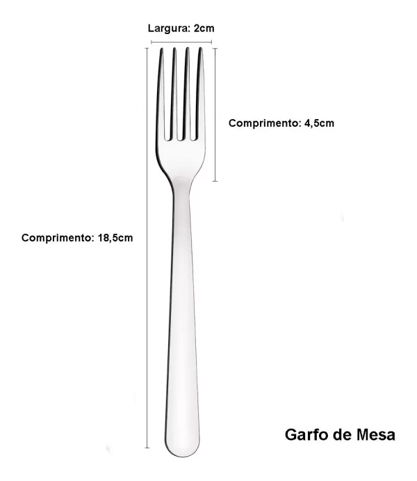 Jogo Talheres Faqueiro Búzios Aço Inox 24 Peças Tramontina - Image 5