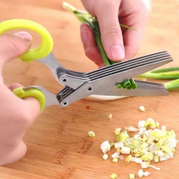 Tesoura 5 Lâminas Para Uso Culinario - Image 3