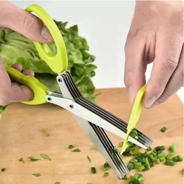 Tesoura 5 Lâminas Para Uso Culinario - Image 4