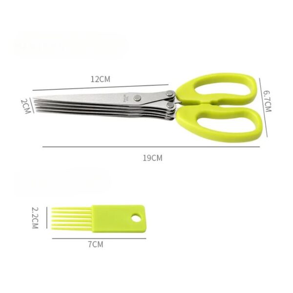 Tesoura 5 Lâminas Para Uso Culinario - Image 2