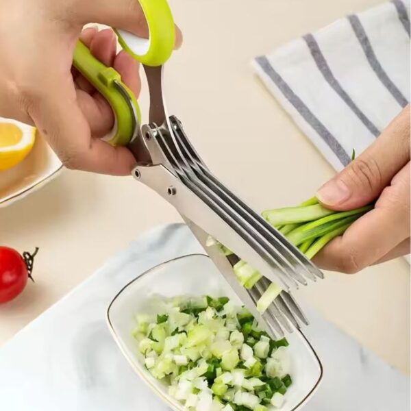 Tesoura 5 Lâminas Para Uso Culinario - Image 6