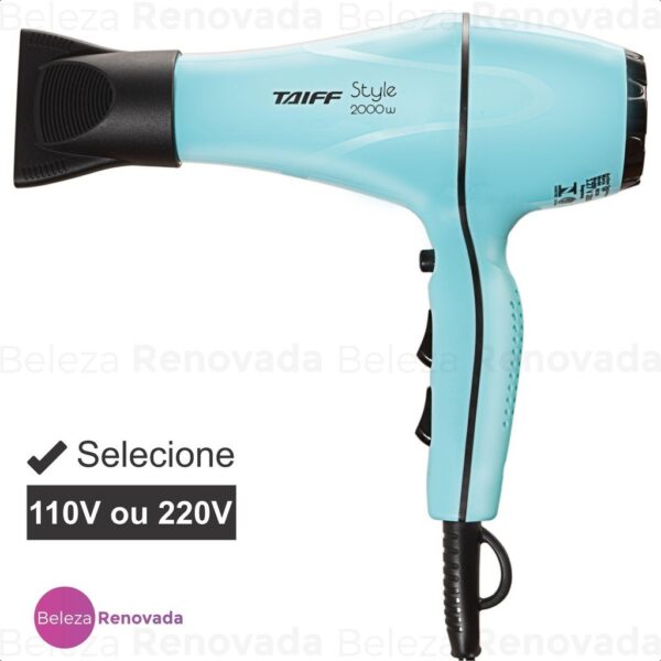 Secador De Cabelo Taiff Style Azul Tifanny Original 2000 W - Image 3
