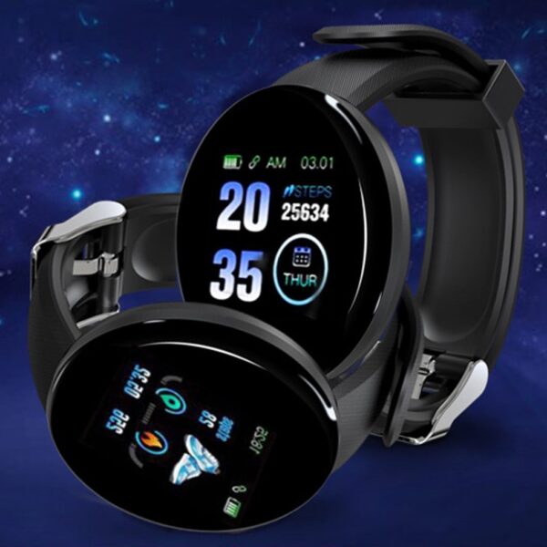 Smartwatch D18 Redondo À Prova D'água - Image 6